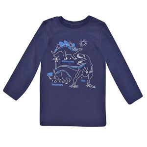 Kids garment – Blouza Cheimerini Vamvakeri Gia Agori Ble Deinosavros